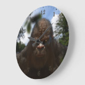 BIGFOOT SASQUATCH-PORTRAGIE GROßE WANDUHR (Winkel)