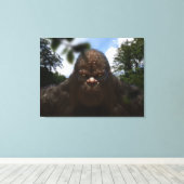 BIGFOOT SASQUATCH-PORTRAGIE LEINWANDDRUCK (Insitu (Holzboden))