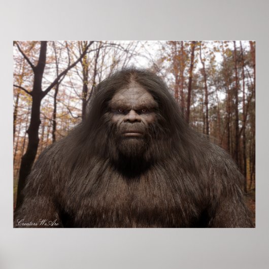 BIGFOOT SASQUATCH-PORTRAGIE POSTER (Vorne)