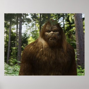 BIGFOOT SASQUATCH-PORTRAGIE POSTER