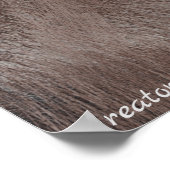 BIGFOOT SASQUATCH-PORTRAGIE POSTER (Ecke)