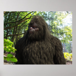 BIGFOOT SASQUATCH-PORTRAGIE POSTER