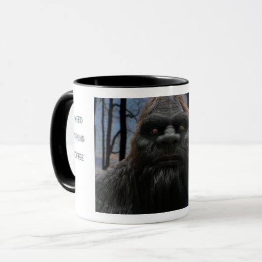 BIGFOOT SASQUATCH-PORTRAGIE TASSE (Vorderseite Links)