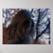 BIGFOOT SASQUATCH PORTRAIN IN PROFIL BEI DUSK II POSTER (Vorne)