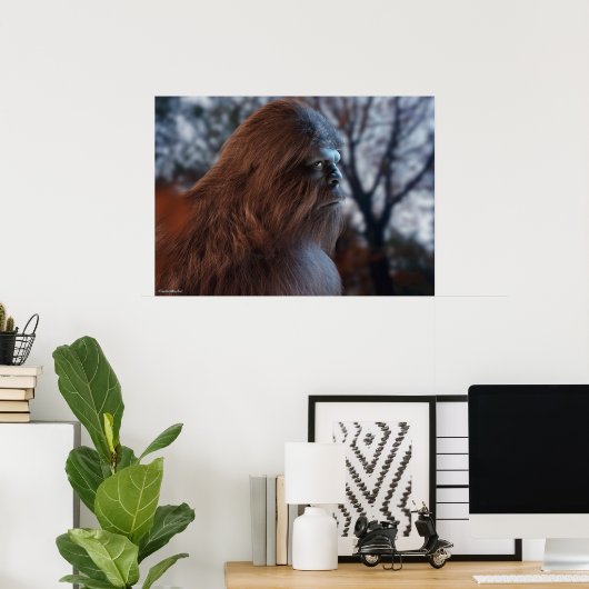 BIGFOOT SASQUATCH-PORTRAIN IN PROFIL BEI DUSK IV POSTER (Heimbüro)
