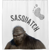 BIGFOOT SASQUATCH PORTRAIT Duschvorhang (Vorderseite)