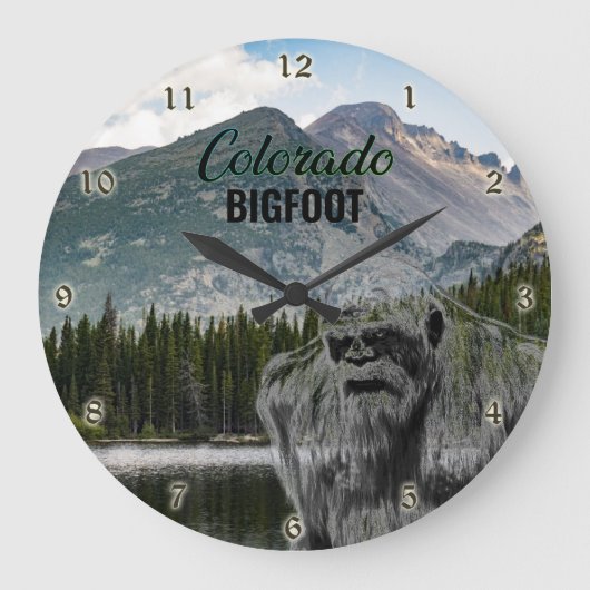 BIGFOOT SASQUATCH-PORTRALAUFBAHN GROßE WANDUHR (Vorderseite)