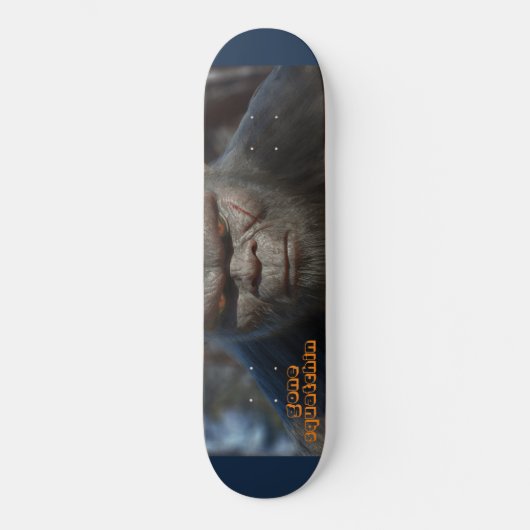 BIGFOOT SASQUATCH PORTRÄT CLOSE UPSkateboard Skateboard (Vorderseite)