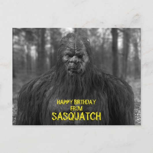 bigfoot, sasquatch, POSTCARD Postkarte (Vorderseite)