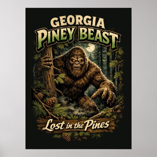 Bigfoot Sasquatch Poster (Vorne)