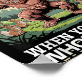 Bigfoot Sasquatch Poster (Ecke)
