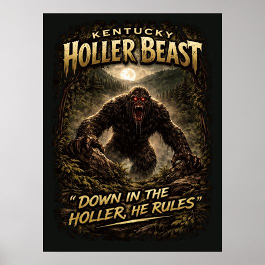 Bigfoot Sasquatch Poster (Vorne)