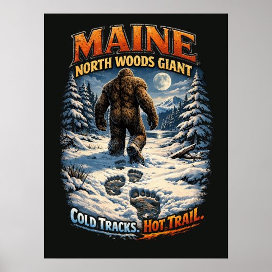 Bigfoot Sasquatch Poster (Vorne)