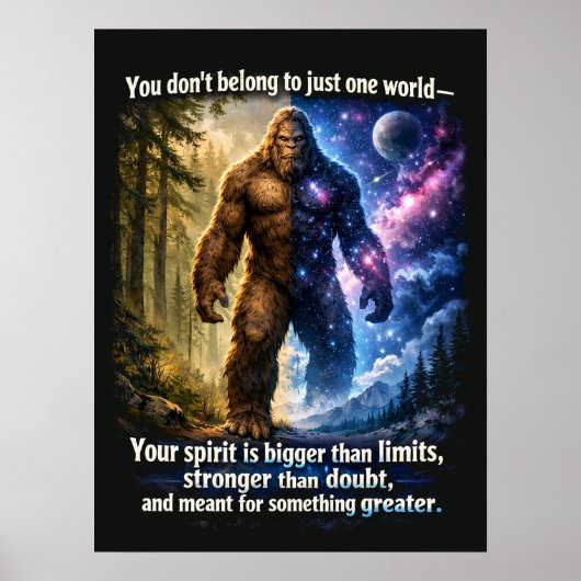 Bigfoot Sasquatch Poster (Vorne)