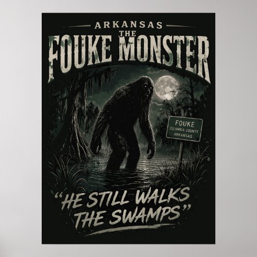 Bigfoot Sasquatch Poster (Vorne)