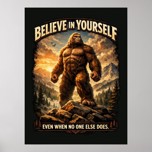 Bigfoot Sasquatch Poster (Vorne)