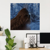 BIGFOOT SASQUATCH PROFILE-Poster Poster (Heimbüro)