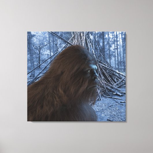 BIGFOOT SASQUATCH PROFILE Stretched Canvas Print Leinwanddruck (Vorderseite)