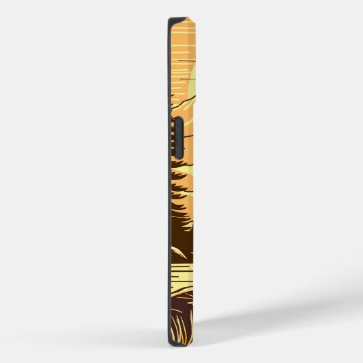 Bigfoot Sasquatch Retro Art Personalisiert Case-Mate iPhone Hülle (Rückseite / Rechts)