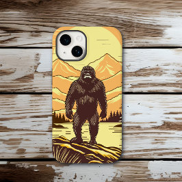Bigfoot Sasquatch Retro Art Personalisiert Case-Mate iPhone 14 Hülle
