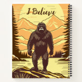 Bigfoot Sasquatch Retro Art Personalisiert Notizblock (Rückseite)