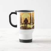 Bigfoot Sasquatch Retro Art Reisebecher (Links)