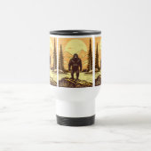 Bigfoot Sasquatch Retro Art Reisebecher (Mittel)