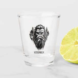 Bigfoot Sasquatch Rustikaler Persönlicher Name Schnapsglas