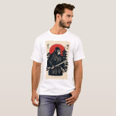 Bigfoot Sasquatch Samurai Katana T-Shirt (Vorne ganz)