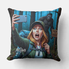 Bigfoot Sasquatch Selfie Kissen