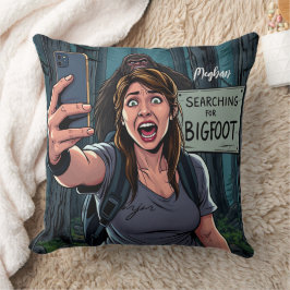 Bigfoot Sasquatch Selfie Kissen