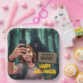 Bigfoot Sasquatch Selfie Pappteller (Party)