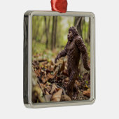 Bigfoot | Sasquatch Square Metal Christmas Ornamen Ornament Aus Metall (Rechts)