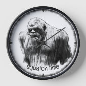 bigfoot, sasquatch, squatching, Booguhr Uhr (Vorderseite)