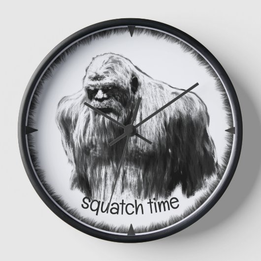 bigfoot, sasquatch, squatching, Booguhr Uhr (Vorderseite)