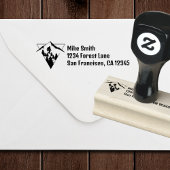 BigFoot Sasquatch Squatchy Forest Mountain Einfach Gummistempel