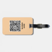 BigFoot Sasquatch Squatchy Forest Mountain QR Code Gepäckanhänger (Rückseite horizontal)