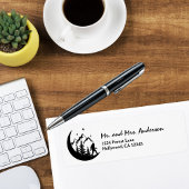 BigFoot Sasquatch Squatchy Forest Mountains Moon