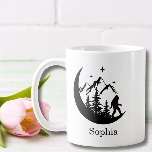 BigFoot Sasquatch Squatchy Outdoor Nature Custom Kaffeetasse