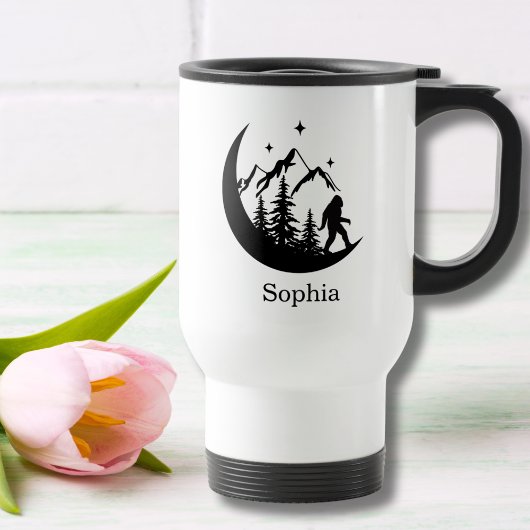 BigFoot Sasquatch Squatchy Outdoor Nature Custom Reisebecher