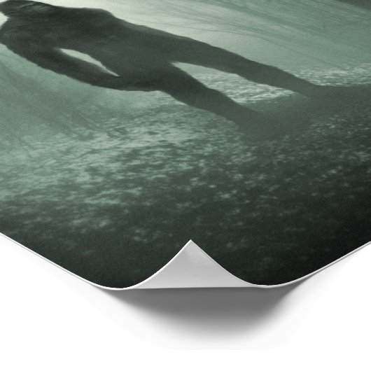 Bigfoot / Sasquatch Stille Watcher Poster (Ecke)