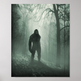 Bigfoot / Sasquatch Stille Watcher Poster
