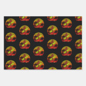 Bigfoot Sasquatch Surfer Typ Surfboard Geschenkpapier Set (Vorderseite 2)