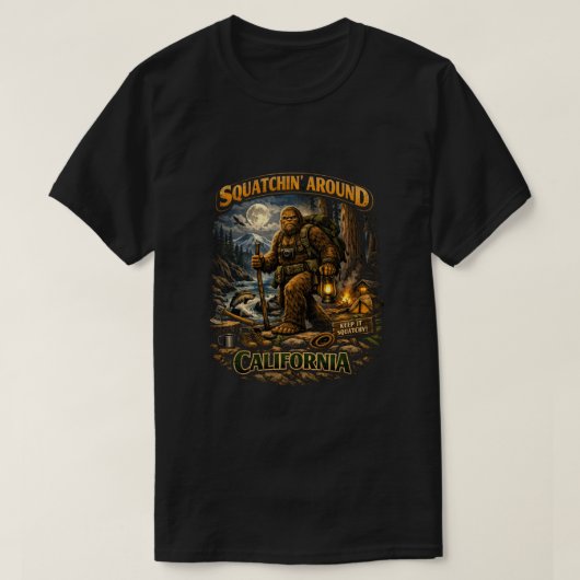 Bigfoot Sasquatch T-Shirt (Design vorne)