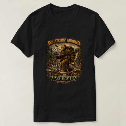 Bigfoot Sasquatch T-Shirt (Design vorne)