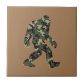 Bigfoot Sasquatch Tarnmuster Fliese (Vorderseite)