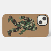 Bigfoot Sasquatch Tarnmuster iPhone Hülle (Rückseite (Horizontal))