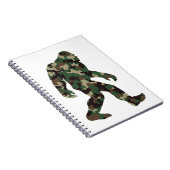 Bigfoot Sasquatch Tarnmuster Notizblock (Rechte Seite)