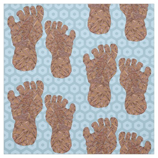 Bigfoot Sasquatch Track Crypto Craft Artikel Stoff (Muster)