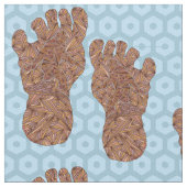 Bigfoot Sasquatch Track Crypto Craft Artikel Stoff (Nahaufnahme)